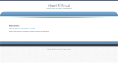 Desktop Screenshot of hotelelrosal.villetacundinamarca.com
