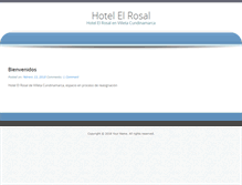 Tablet Screenshot of hotelelrosal.villetacundinamarca.com