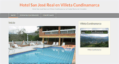Desktop Screenshot of hotelsanjosereal.villetacundinamarca.com