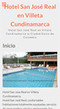 Mobile Screenshot of hotelsanjosereal.villetacundinamarca.com