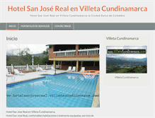 Tablet Screenshot of hotelsanjosereal.villetacundinamarca.com