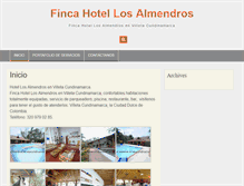 Tablet Screenshot of losalmendros.villetacundinamarca.com